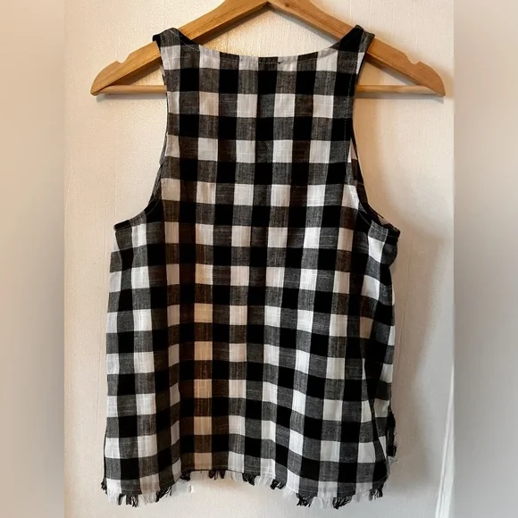 Gingham Sleeveless Top by Drew - Picture 2 of 4